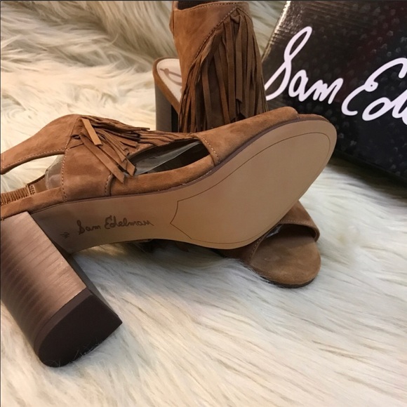 ANTHROPOLOGIE Sam Edelman fringe suede sandal - Picture 5 of 7